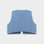 Steel Blue Cropped Vest