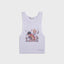 White Tank Top with Anime Print